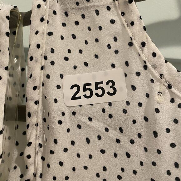 Bundle of Two Tops Women’s Small White Yellow Takara H&M Polka Dot Casual Career - Picture 16 of 16